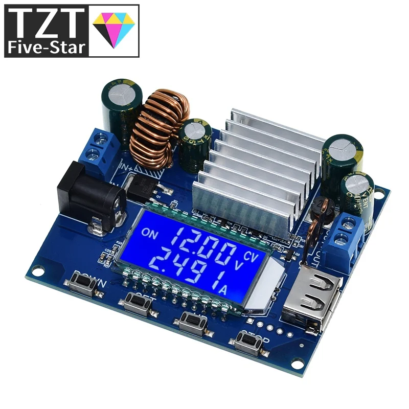 SK35L DC 0 6-30V 4A 35W 5V 6V 9V 12V 24V Boost/Buck CC CV Регулируемый Модуль питания постоянного тока