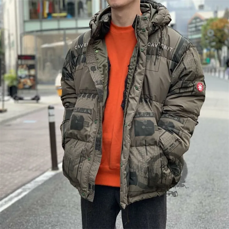 

17AW SHORT WARM PUFFER JACKET Men Women Padded CAV EMPT Coats Outerwear Clothes CAVEMPT Winter Coat