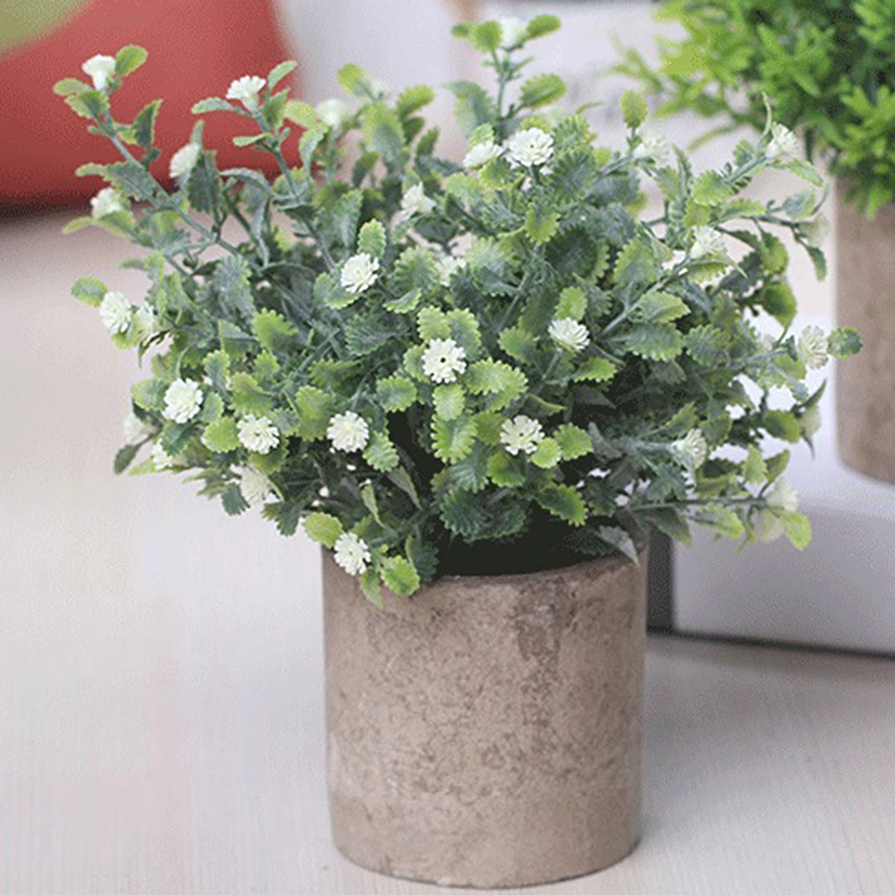 Пластиковые сушеные искусственные маленькие растения имитация цветов украшение