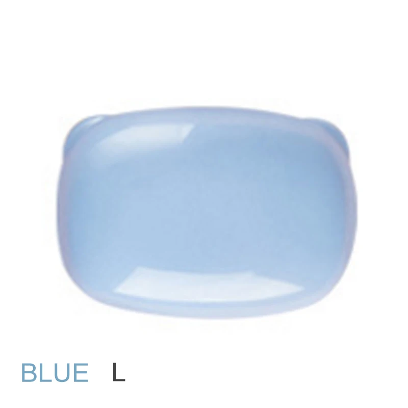 blue L 1 шт. дорожный держатель для походов, Экологичная мыльница, мыльница, пластиковая коробка для ванной, портативная одноцветная мыльница - Цвет: blue L