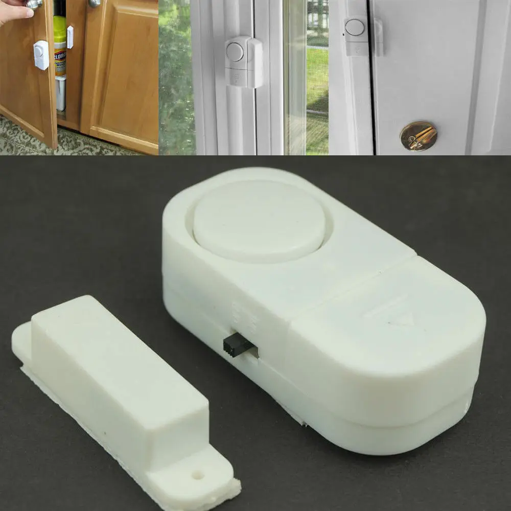Set Of 2 Wireless Door & Window Alarms Entrance Alerts Chimes Security Warning | Инструменты