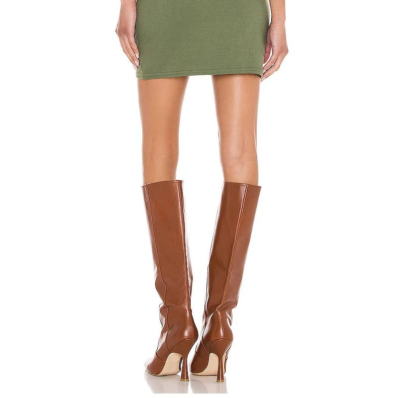 

New Women High Heel Boots Real Leather Pointed Toe Women'S Winter Shoes Sexy Fashion Long Boots Women Size 35-39