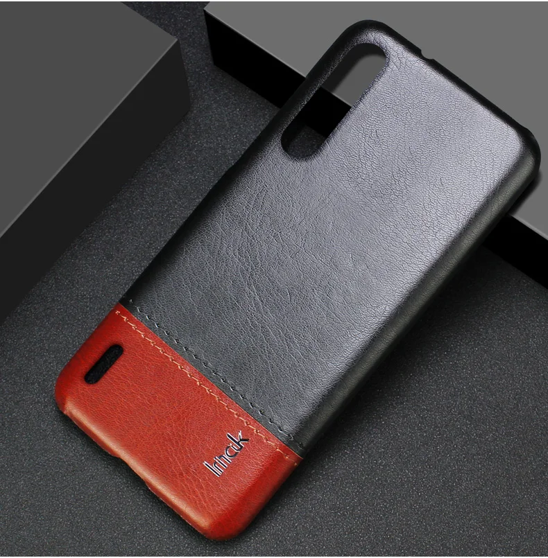 Imak роскошные чехлы Ruiyi для Xiaomi mi 9 Lite A3 mi A3 CC9e CC9 чехол тонкая задняя крышка чехол для телефона жесткий ПУ ПК coque деловые обложки