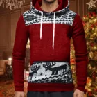 Осенние мужские толстовки с 3d принтом в стиле пэчворк на Рождество 2022, повседневные пуловеры в стиле унисекс, толстовка, уличная одежда, мужская Толстовка