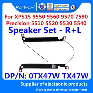Новый комплект динамиков для ноутбука-R + L, левый и правый, для Dell XPS 15 9550 9560 9570 7590  Precision 5510 5520 5530 5540 M5510 0TX47W TX47W