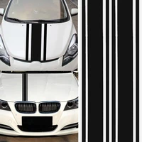 2pcs 183x8cm hood cover car sticker auto racing sports stickers long stripe vinyl wrap diy decals stylish car tuning accessorie