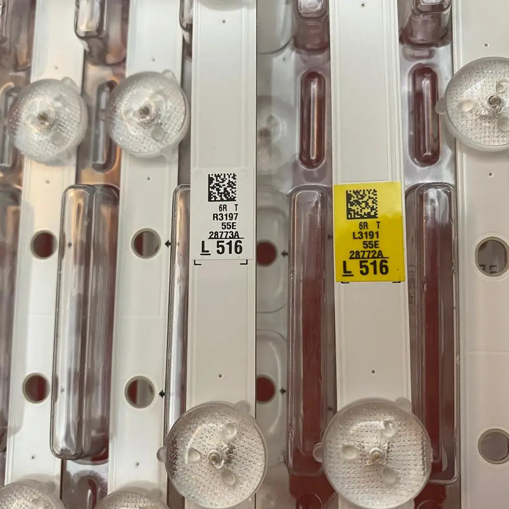 10 шт. оригинальный светодиодная подсветка полосы для Samsung UN55J6201 UN55H6203 UN55J6200 UE55J6200
