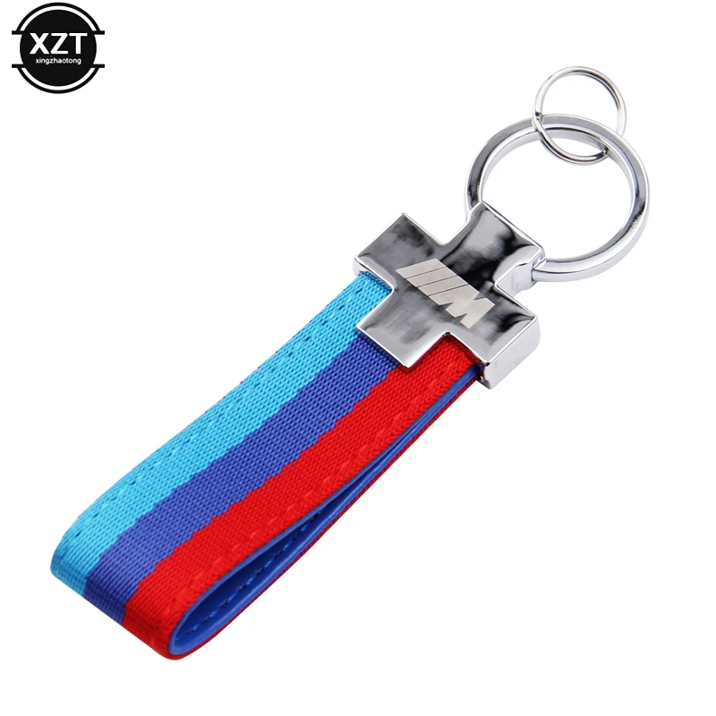 Нейлоновый кожаный ремень брелок для ключей с немецким флагом BMW M Tech Sport 1 3 5 E36 E37 E46