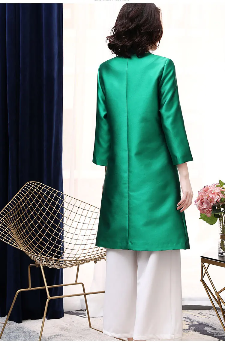 Китайский стиль Топ ветровка с вышивкой для женщин cheongsam Топ традиционная китайская одежда женская винтажная одежда Топ