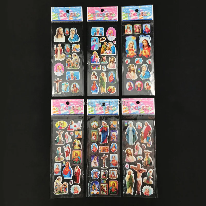 12 шт. наклейки в виде сердца Иисуса Христа церкви и | Украшения аксессуары