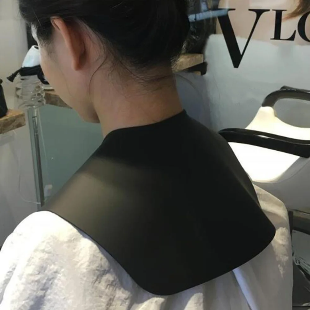 

Silicone Cutting Collar Hair Dyeing Shawls Hairdressing Cape Neck Wrap Guard Hair Cutting Pad