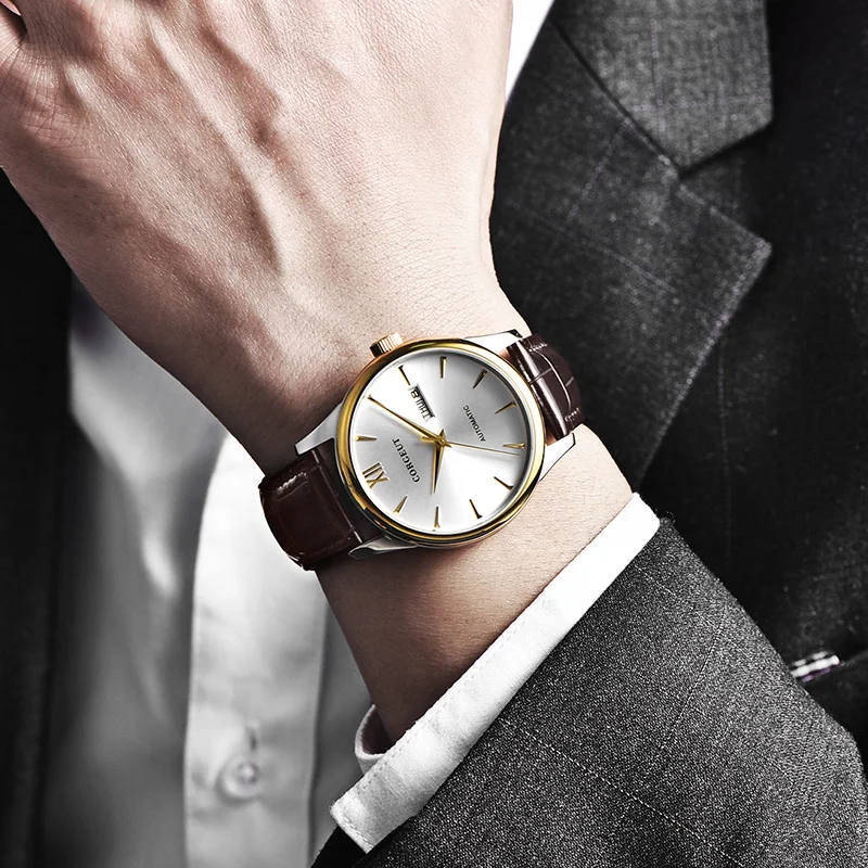 Часы-Авиатор мужские механические с сапфировым стеклом водонепроницаемые