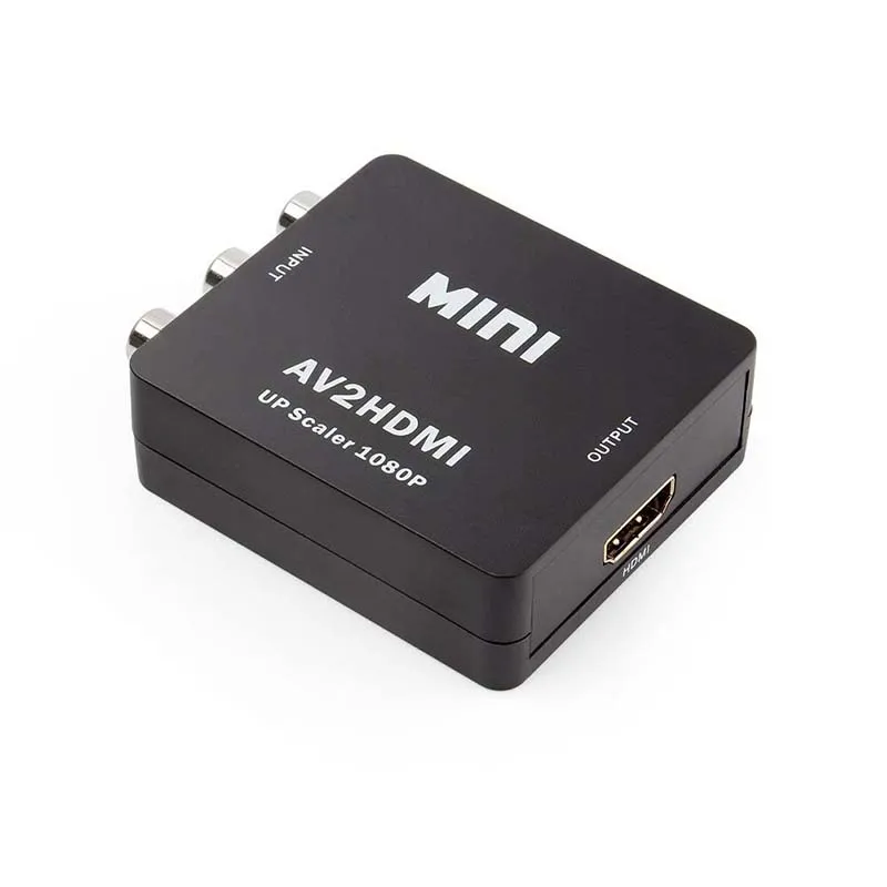 1080P Мини Композитный RCA CVBS AV в HDMI конвертер адаптер для PS3 Blu Ray плеер