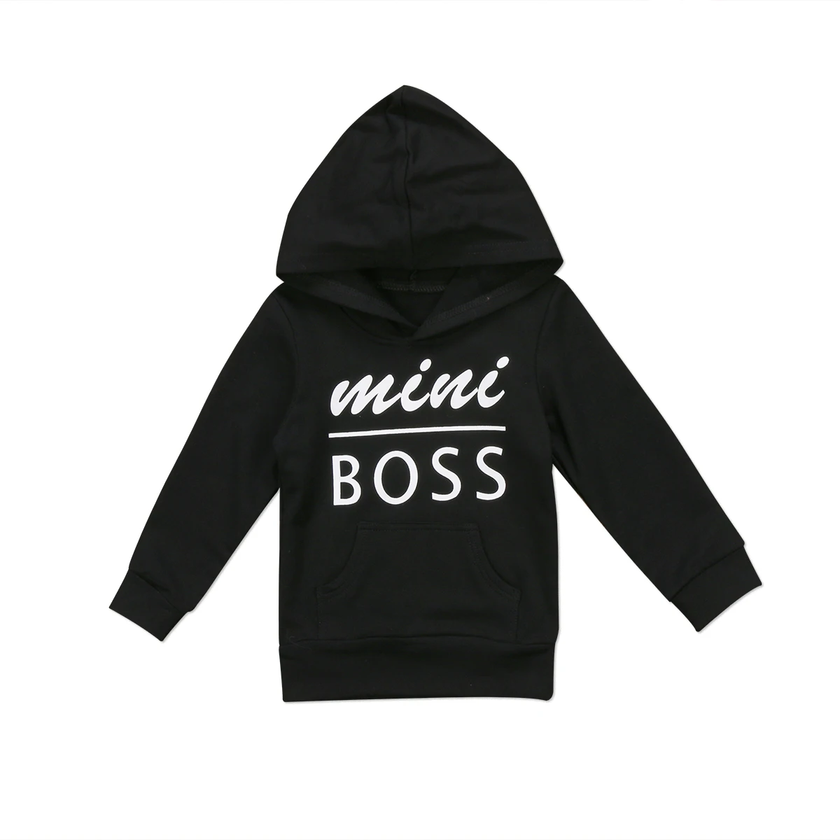 Детский свитшот с капюшоном и надписью Boss | Мать ребенок