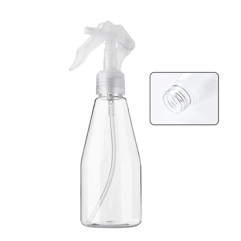 

1/5Pcs 200ml Clear Empty Spray Bottle Refillable Hair Fine Mist Trigger Sprayer