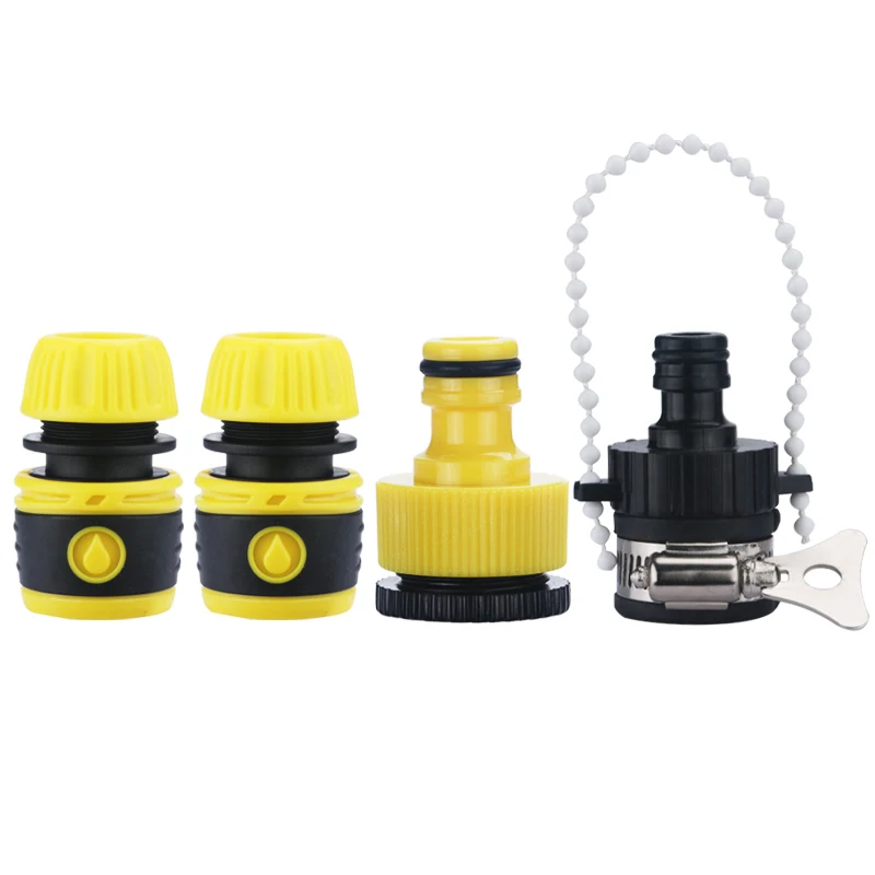

1/2''&3/4''&1'' Hose Connector Set Household Car Wash Water Gun Fittings Garden Watering Irrigation Pipe Joint Faucet Adapter