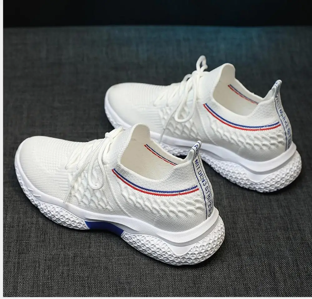 Вязаная Повседневная обувь Женские кроссовки Модная женская из дышащей сетки
