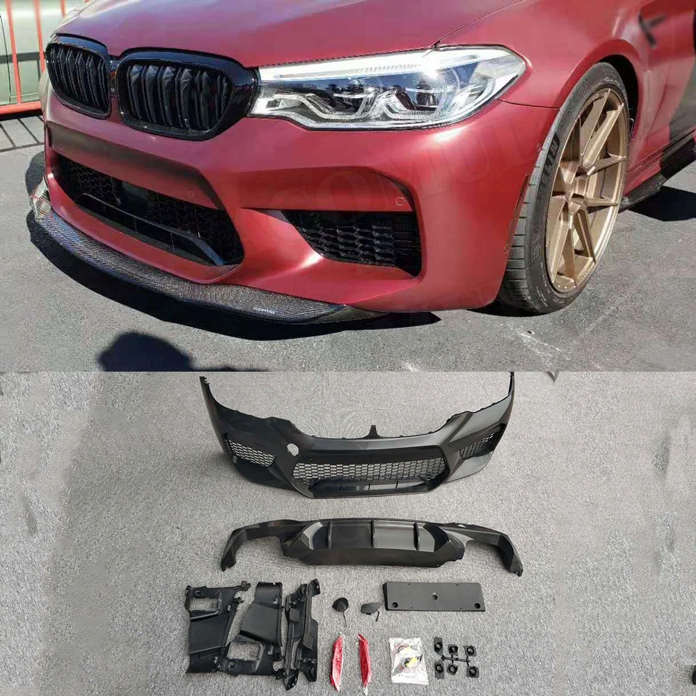 5 серий PP передний бампер задний корпус для BMW G30 G31 G38 2017 2018 замена на F90 M5 Стиль