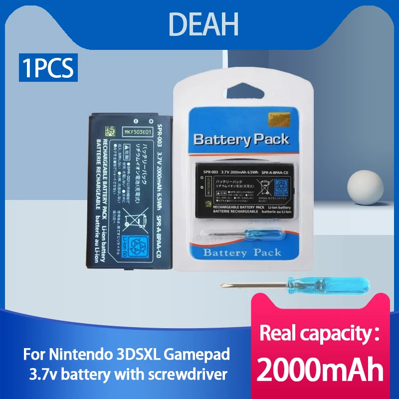 Перезаряжаемый литий-ионный аккумулятор 2000 мАч 3 7 в + инструмент для Nintendo 3DS LL/XL NEW