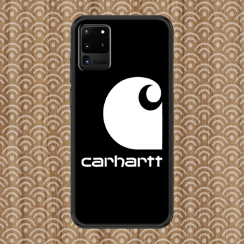 

Fashion Carhartts Brand Phone case For Samsung Galaxy Note 4 8 9 10 20 S8 S9 S10 S10E S20 Plus UITRA Ultra black trend cover