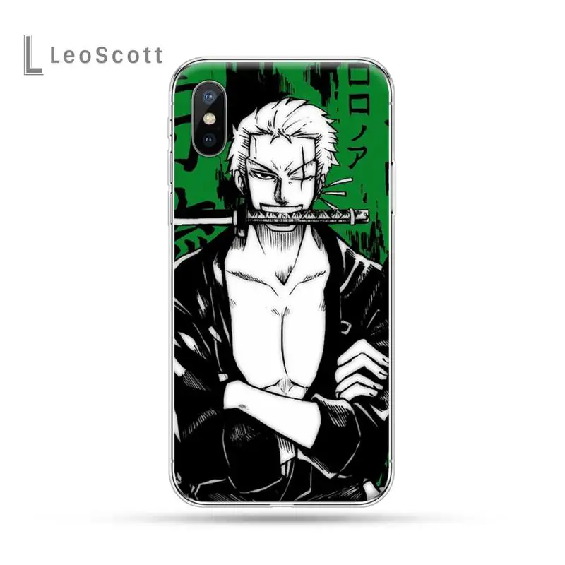 

Roronoa Zoro One Piece anime manga high quality Anti-fall Phone Case For iphone 12 5 5s 5c se 6 6s 7 8 plus x xs xr 11 pro max