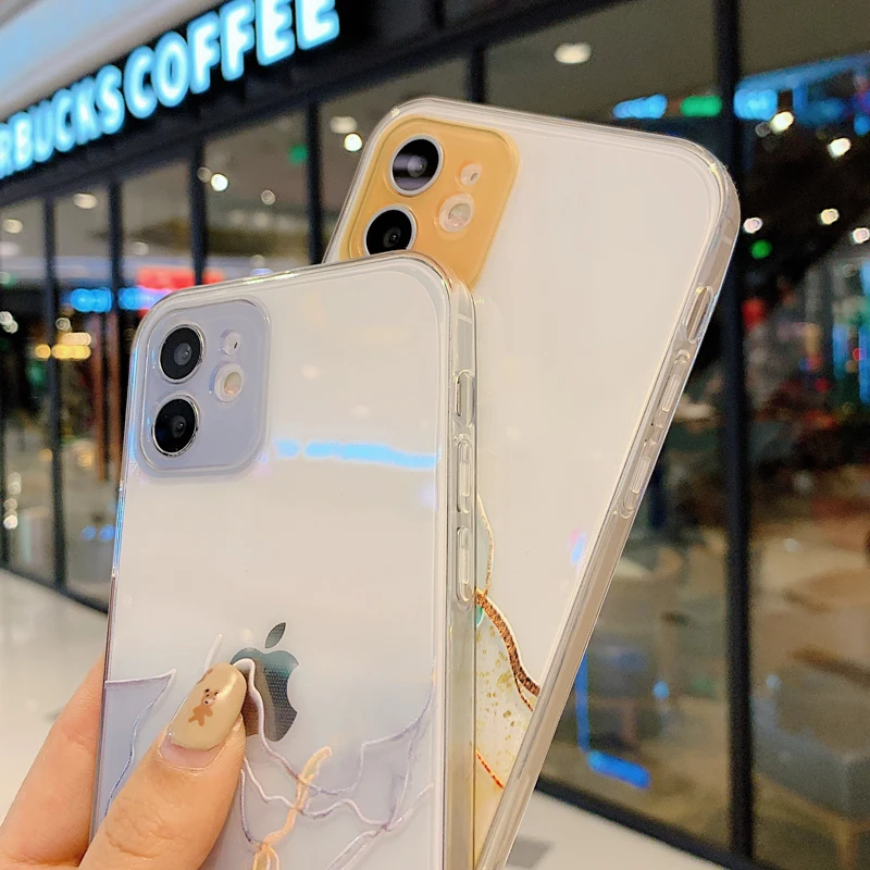 

Marble Phone Cases For iphone 11 Pro Max 12 mini SE 2020 XS Max XR X 6 6s 7 8 Plus Case Silicone Soft TPU Transparent Cover Capa