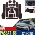 Противоскользящий резиновый коврик для подставки под чашки для VW Passat B8, Volkswagen Variant, Alltrack GT 2015  2020, аксессуары, коврик для телефона