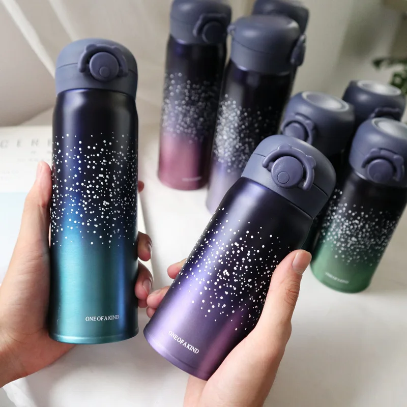 

Quality Hot 350/500ML Cartoon Thermos Cup Vacuum Bottle Stainless Steel Flasks Thermo Mug Travel Coffee Tea Cup Thermocup