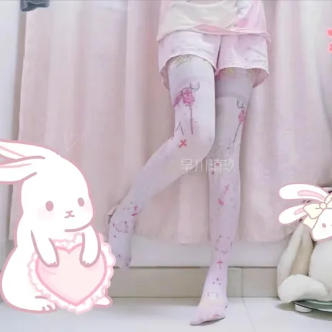 Японские мягкие милые женские носки в стиле "Лолита", экспресс-доставка, носки до колена для девочек, носки-cos, транссексуальные колготки