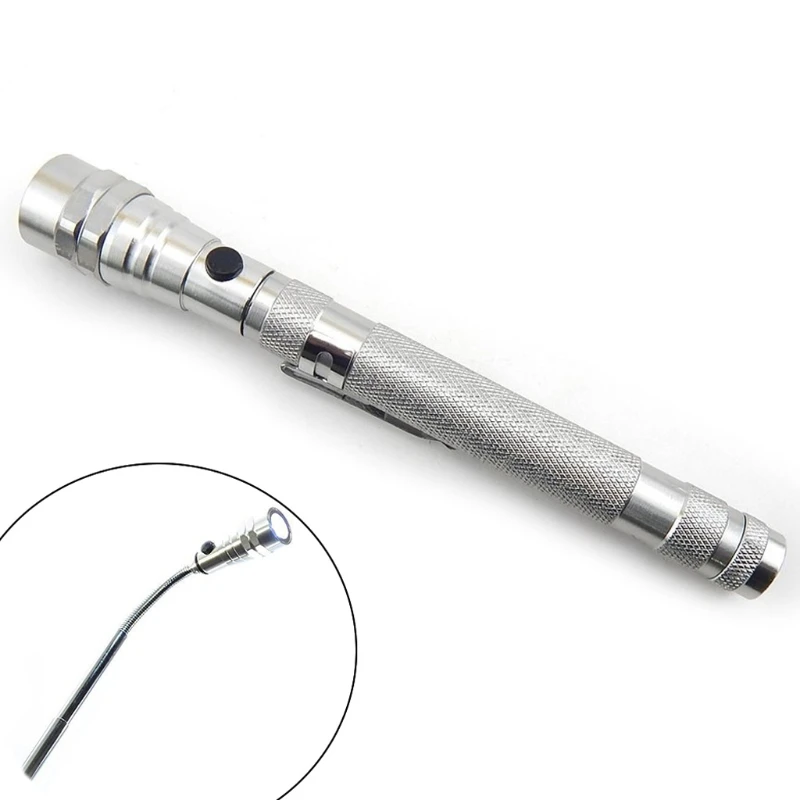 Гибкий 3 torche светодиодный télescopique magnétique de Pick Up Tool Lampe poche New|Фонарики и