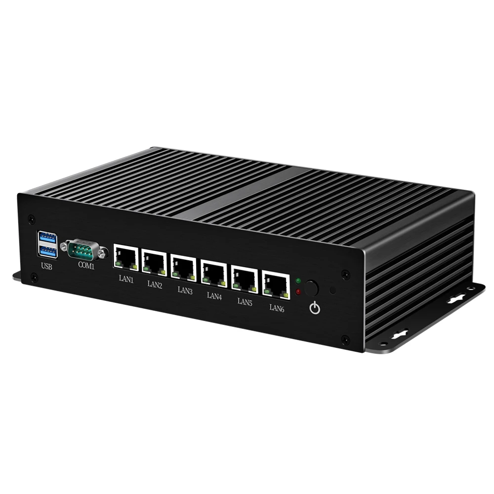 Мини компьютер Intel Core i3 7100U брандмауэр OpenWrt роутер 6x Gigabit LAN 211AT NIC 2 * USB3.0 VGA RS232 Pfsense
