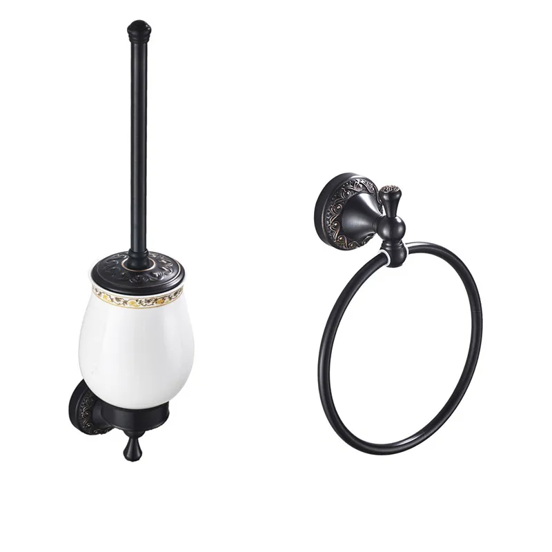 Ручной держатель для полотенец кольцо масло втирают Бронзовый туалетной щетки