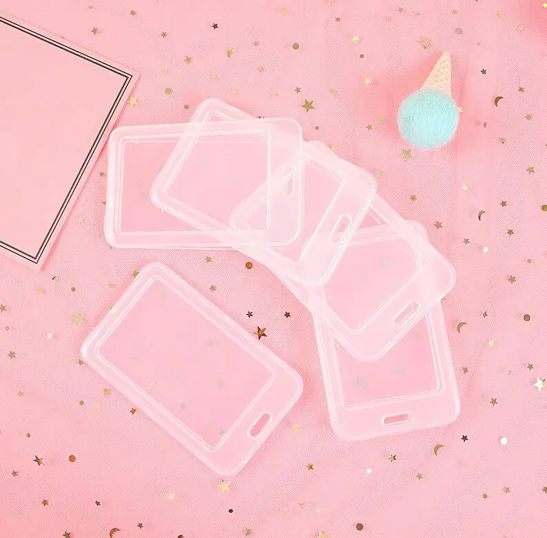 1 шт. прозрачный кредитный держатель для карт кошелек ПВХ студенческий ID паспорт