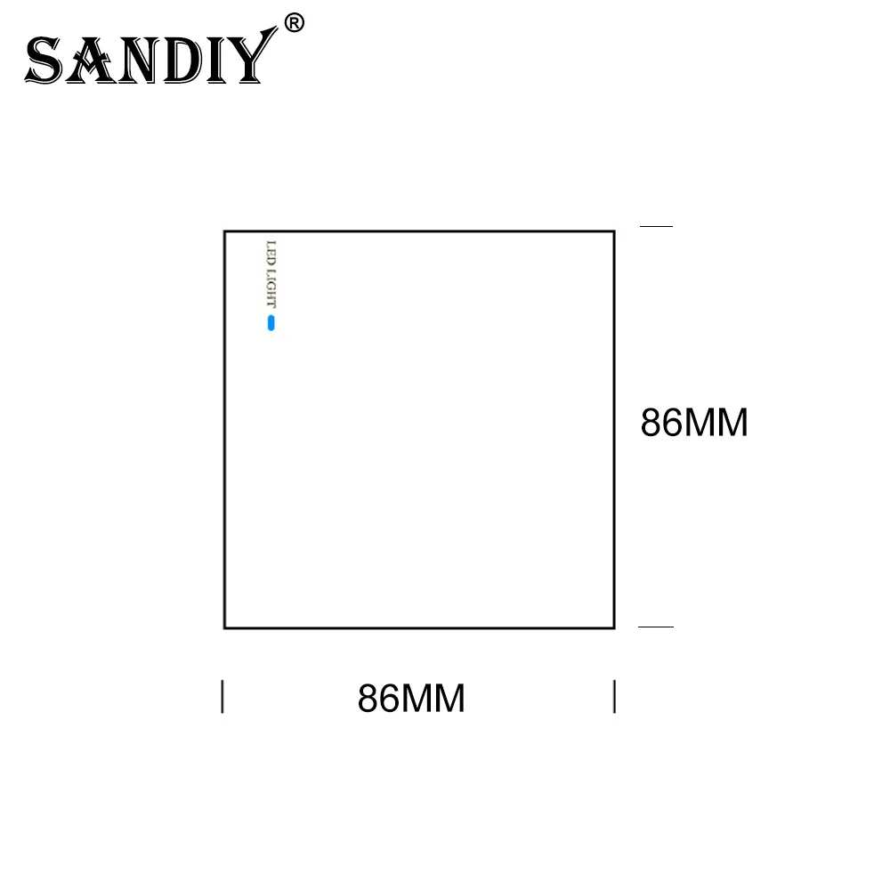Type 86 With LED Wall Light Switch Panel For Concealed Installation Single And Double Control Household | Обустройство дома