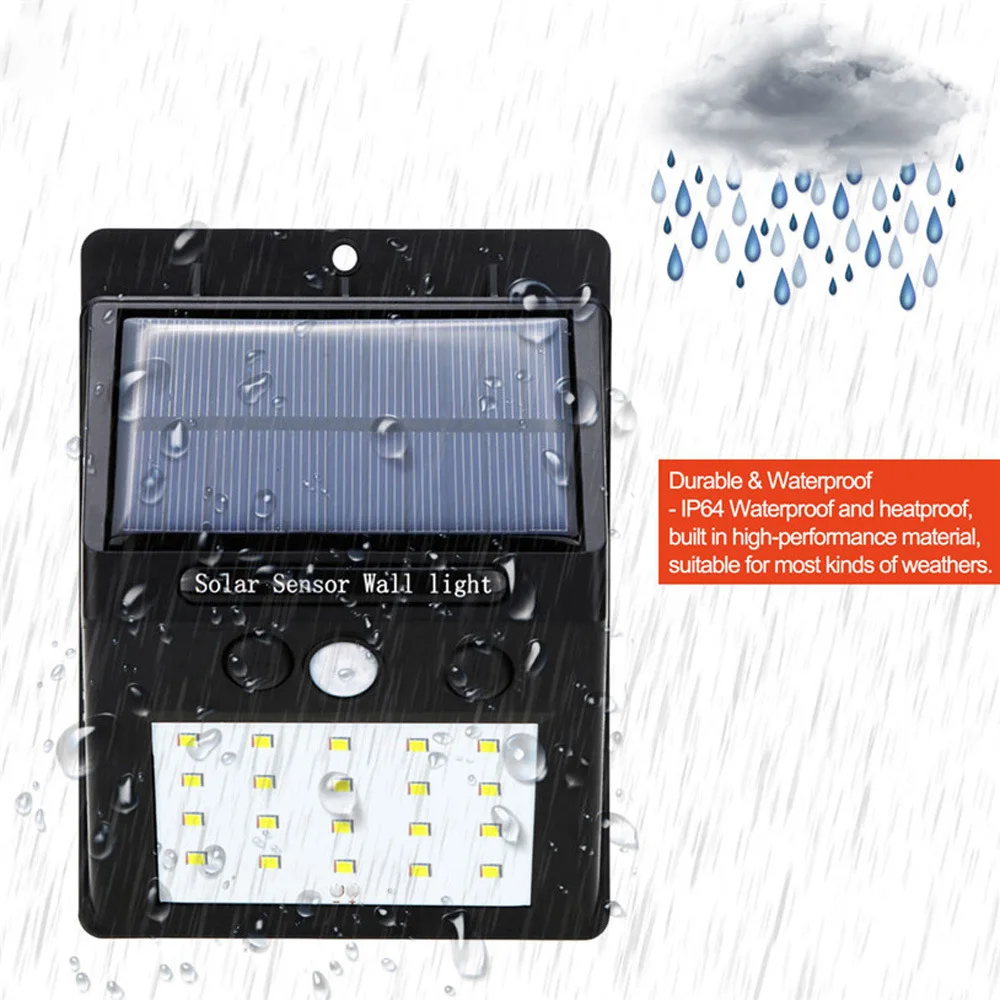

20/25/30/48LED Solar Wall Lights PIR Motion Sensor Garden Light Wireless IP65 Waterproof Security Lights Outdoor Lights