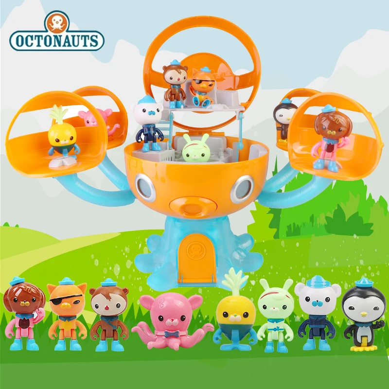 Экшн-фигурки Octonauts со звуком светильник замок октопода приключения Plsyset Barnacles