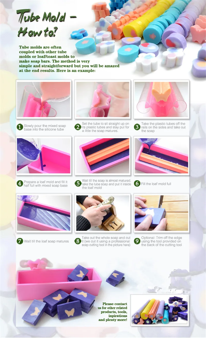 DIY форма для мыла для рук силиконовая трубка колонна форма для домашнего ремесла мыло украшение форма для изготовления свечей инструмент торт кондитерские формы