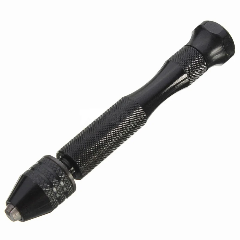 

New Mini mini Aluminum Hand Drill With Keyless Chuck +10x Twist Drills Rotary Tools