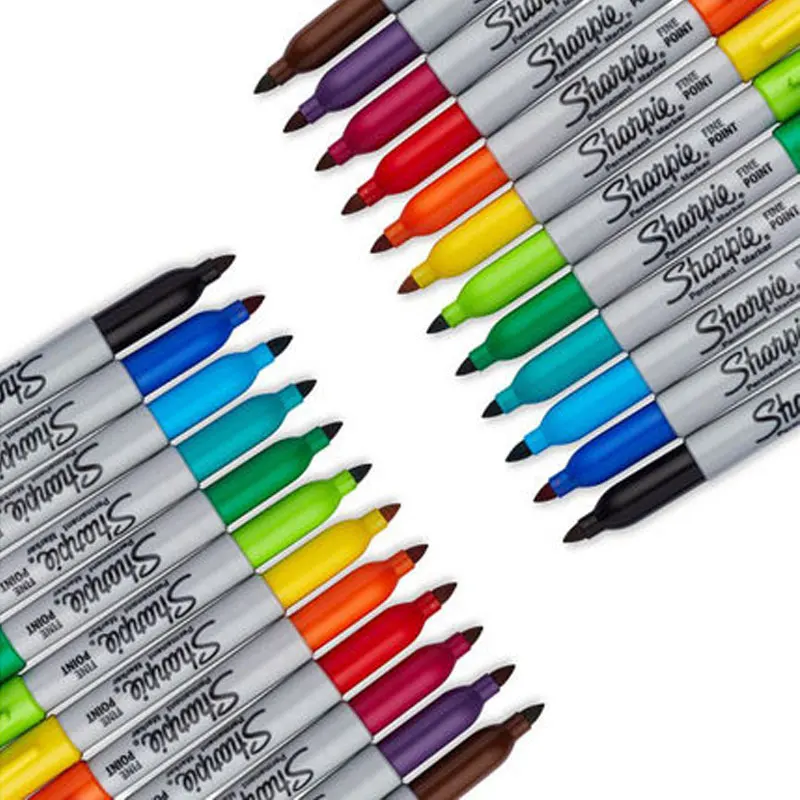 Набор перманентных маркеров Sharpie 12/24 шт. экологически чистые тонкие масляные