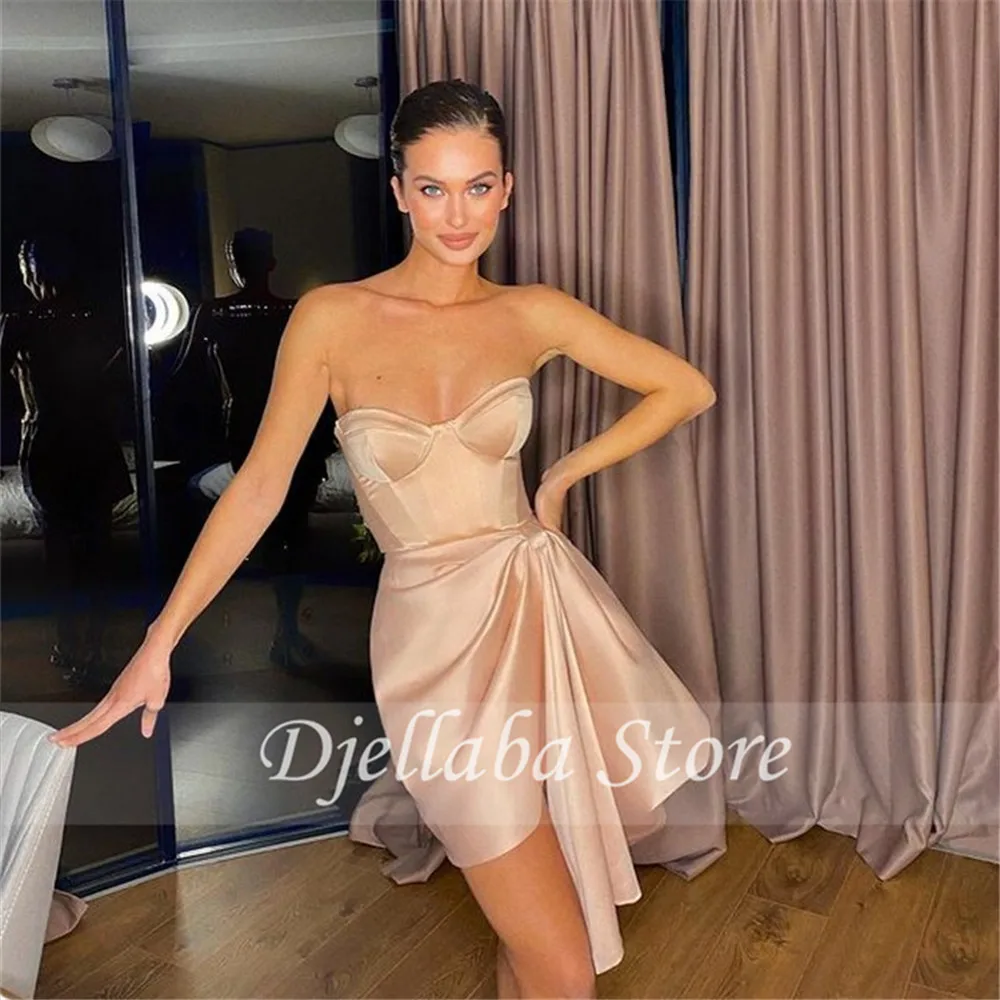 

Simple Mermaid Evening Dresses Elegant Formal Short Gowns Celebrity Prom Dresses