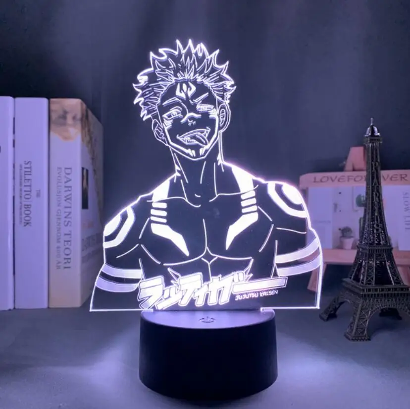 Anime Satoru Gojo Jujutsu Kaisen 3D Night Light  Lamp Led Cartoon Friendship Comic Sensor Lamp nightlight