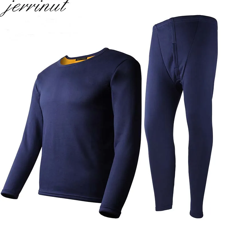 Jerrinut размера плюс женское/мужское термобелье L XL 2XL 3XL 4XL 5XL 6XL кальсоны для мужчин/женщин зимний комплект нижнего белья теплый