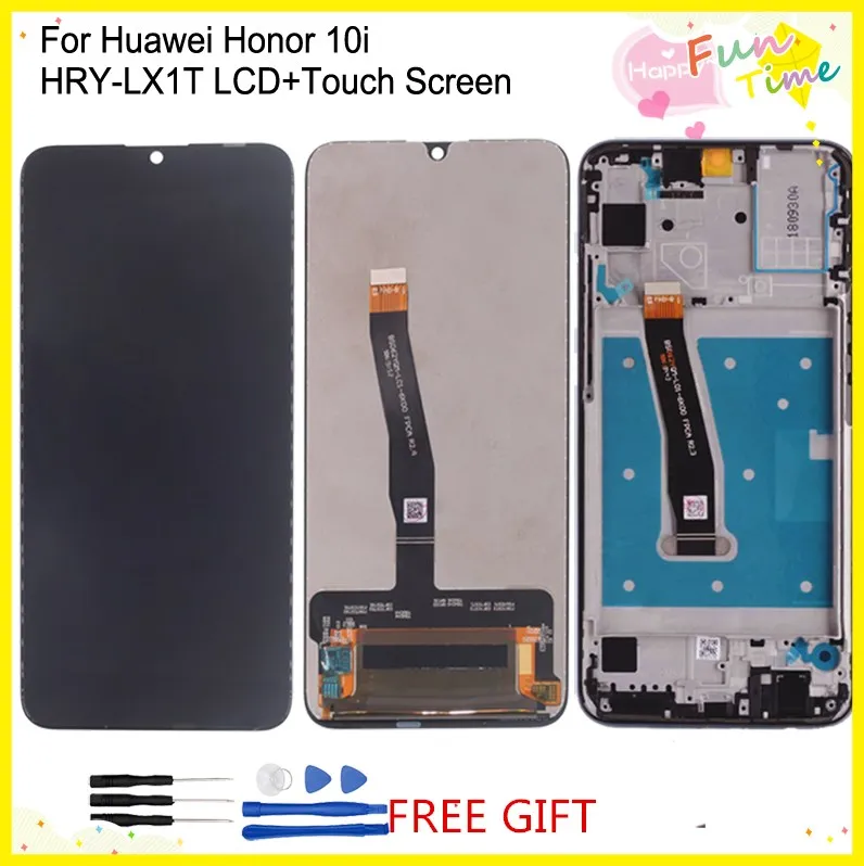 

Новинка 100%, ЖК-дисплей для Huawei Honor 10 Lite, ЖК-дисплей + сенсорный экран в сборе с рамкой для honor 10 lite 10i, зеркальный ЖК-дисплей
