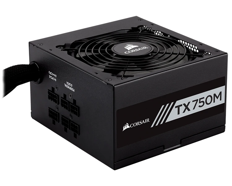 Источник еды. Corsair tx750m 750 Вт semi модульный 80 + gold cp 9020131 eu|Блоки питания для
