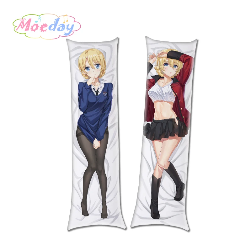 GUP! Девушки и панцер аниме персонажи обнимающие наволочки для тела персиковая