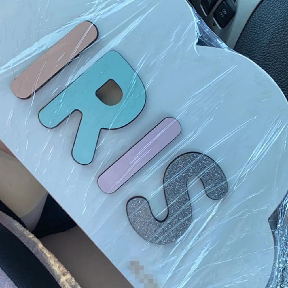 Пастельные деревянные игрушки-пазлы с именем облака украшение для детской