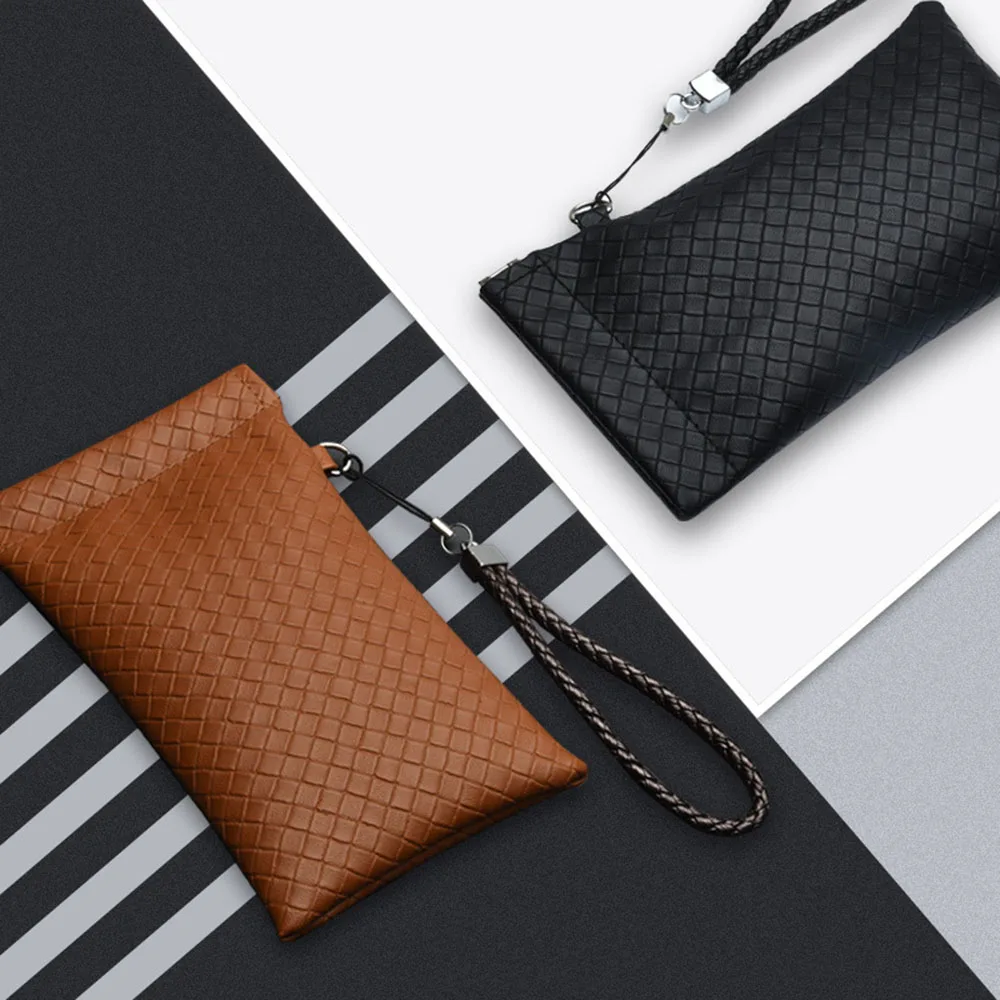 Фото 1pcs Simple Retro Pu Leather Woven Glasses Box For Eyeglass Women Portable Case Men Sunglasses Bag Holder Accessories - купить по 1pcs Simple Retro Pu Leather Woven Glasses Box For Eyeglass Women Portable Case Men Sunglasses Bag Holder Accessories - купить по