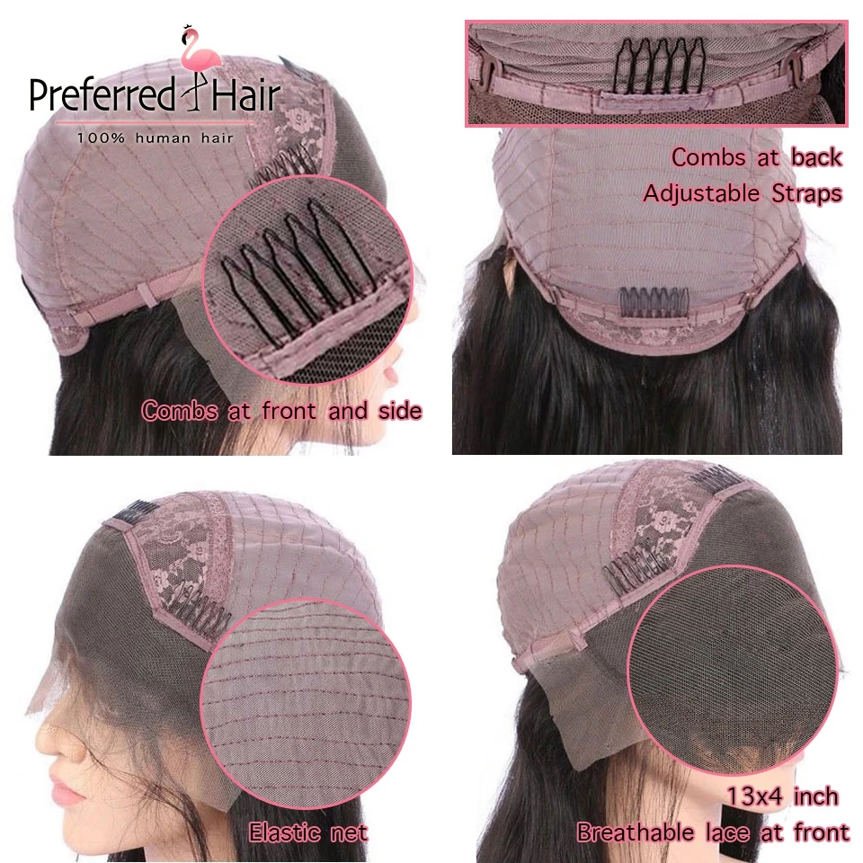 Предпочтительный парик с глубокой волной на сетке спереди предварительно