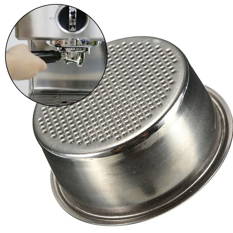 High Pressure Coffee Machine Accessories Double Cup Filter Porous Pressureless Stainless Steel Single Layer Coffee Maker Tools