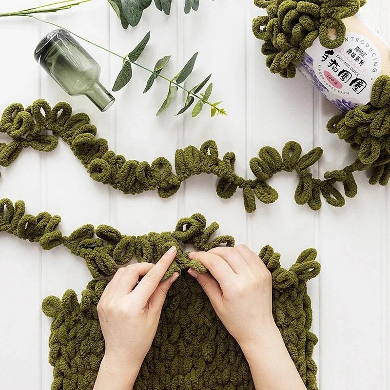 Петля для пальцев сделай сам пряжа ручное вязание домашняя подушка одеяло круги